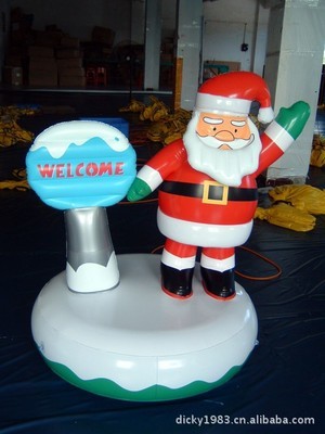 【充氣圣誕樹、圣誕老人、節慶塑膠禮品。吹氣產品。(圖)】價格,廠家,圖片,場地道具布景,東莞市一奇體育用品-