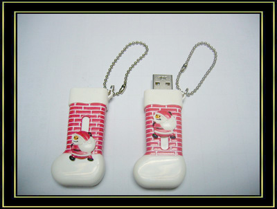 【U盤工廠 禮品U盤 圣誕靴子U盤 免費(fèi)設(shè)計(jì)logo 32M-64G均可定】?jī)r(jià)格,廠家,圖片,U盤,深圳市金田興業(yè)科技發(fā)展-